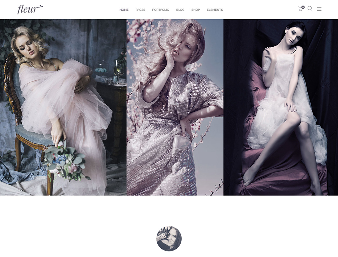 Mẫu website cho thuê áo cưới - Fleur